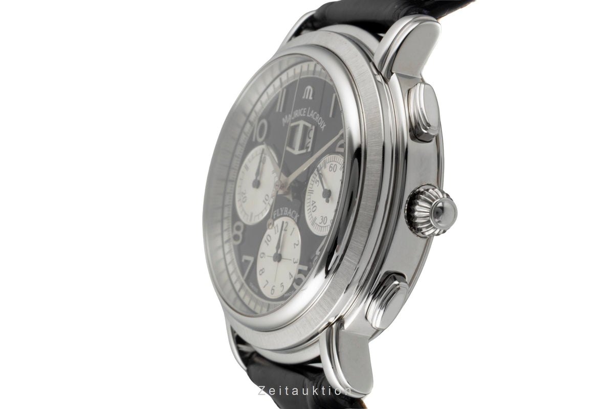 Maurice Lacroix Masterpiece Flyback cronógrafo acero automático reloj para caballeros 15827  [2605719]