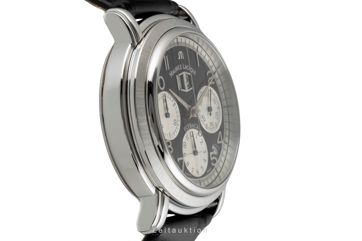 Maurice Lacroix Masterpiece Flyback cronógrafo acero automático reloj para caballeros 15827  [2605719]