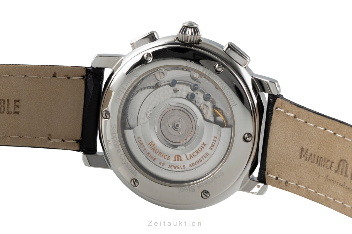 Maurice Lacroix Masterpiece Flyback cronógrafo acero automático reloj para caballeros 15827  [2605719]
