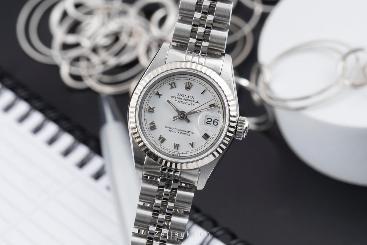 Rolex Lady Datejust steel / white gold automatic women's watch 69174  [2605725]