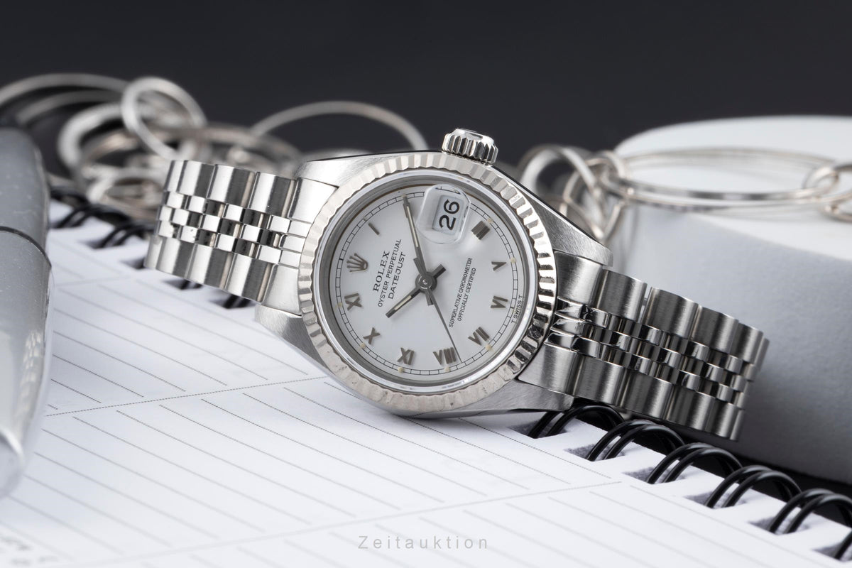 Rolex Lady Datejust steel / white gold automatic women's watch 69174  [2605725]