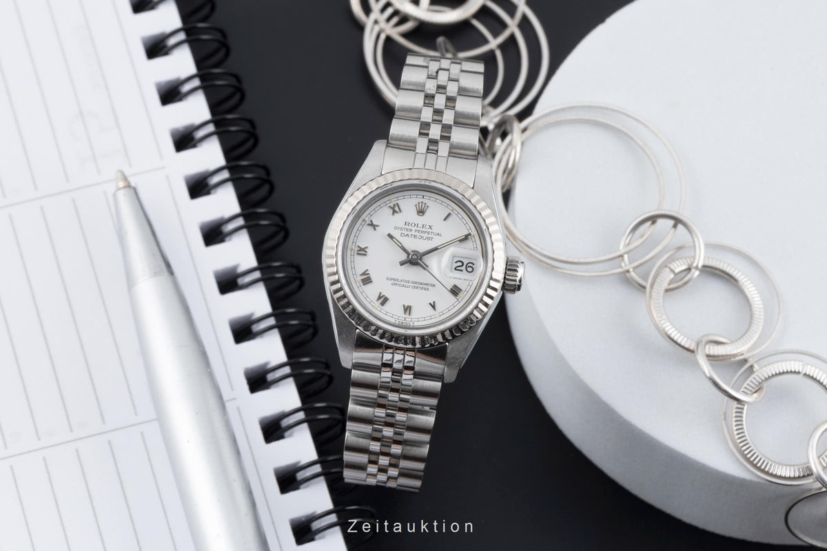 Rolex Lady Datejust steel / white gold automatic women's watch 69174  [2605725]