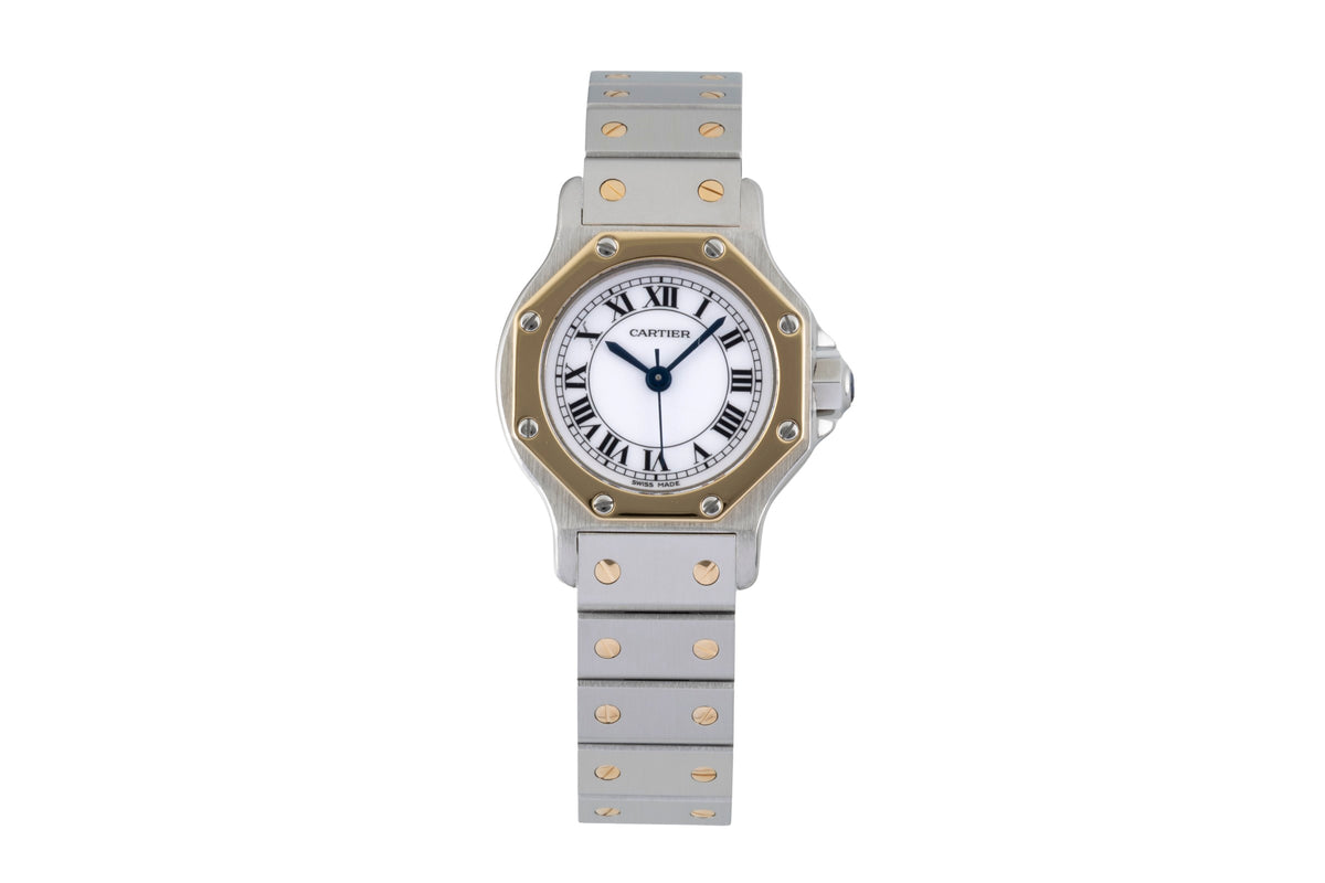 Cartier Santos acier / or  automatique montre pour femmes 0907  [2605729]