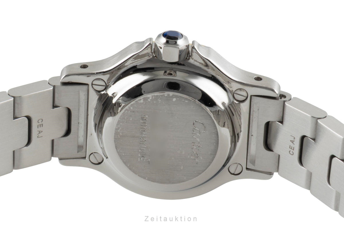 Cartier Santos steel / gold automatic women's watch 0907  [2605729]