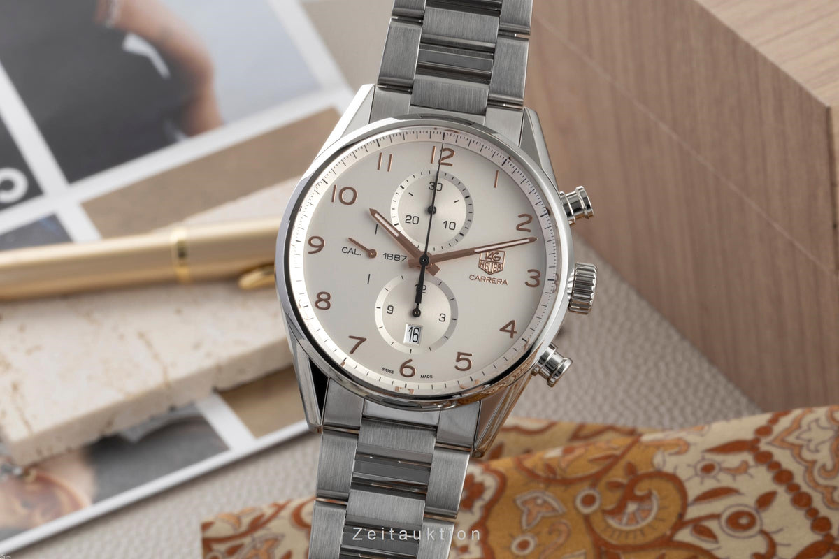 Tag Heuer Carrera chronograph steel automatic men's watch CAR2012BA079  [2605731]