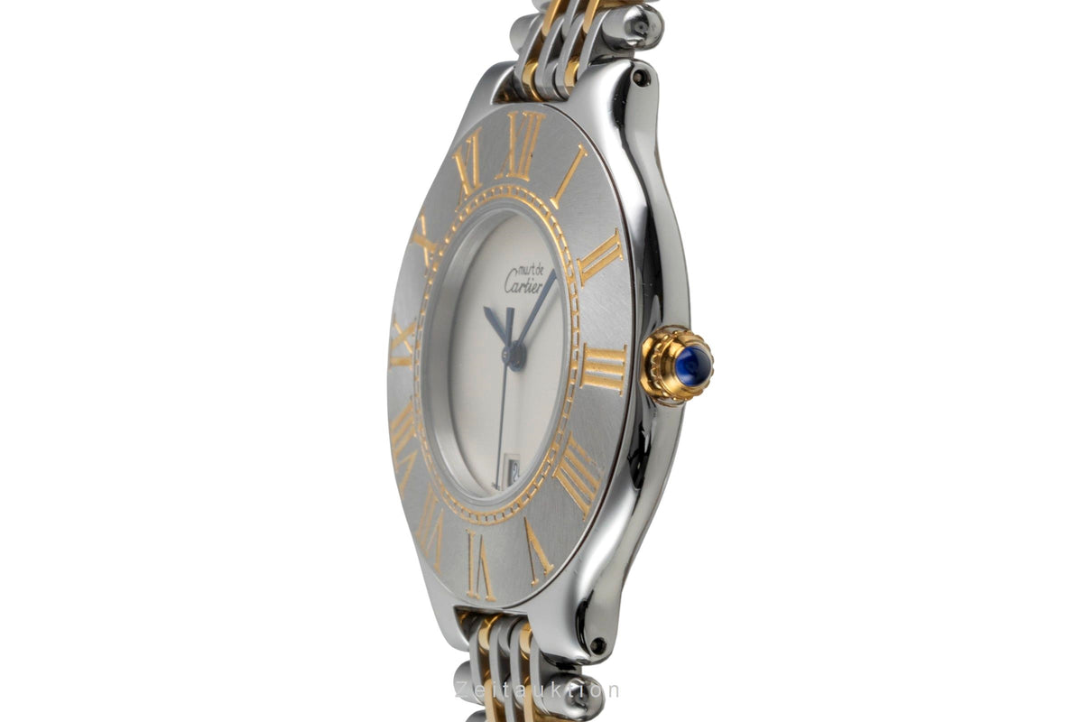 Cartier Must De Cartier 21 gilt / steel quartz women's watch W10052F4  [2605732]