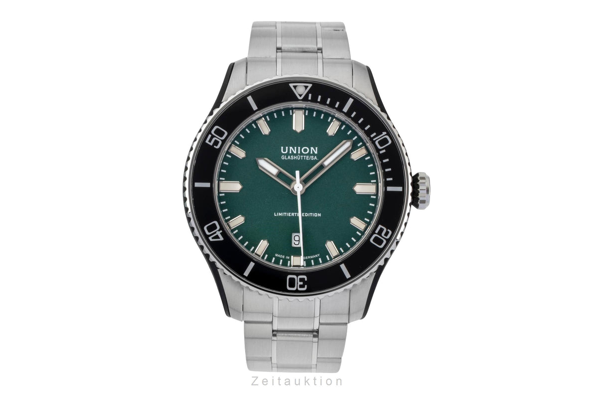 Union Glashütte Belisar Green Dial Stahl Kautschuk Automatik D009.907.11.091.09 [2605737]