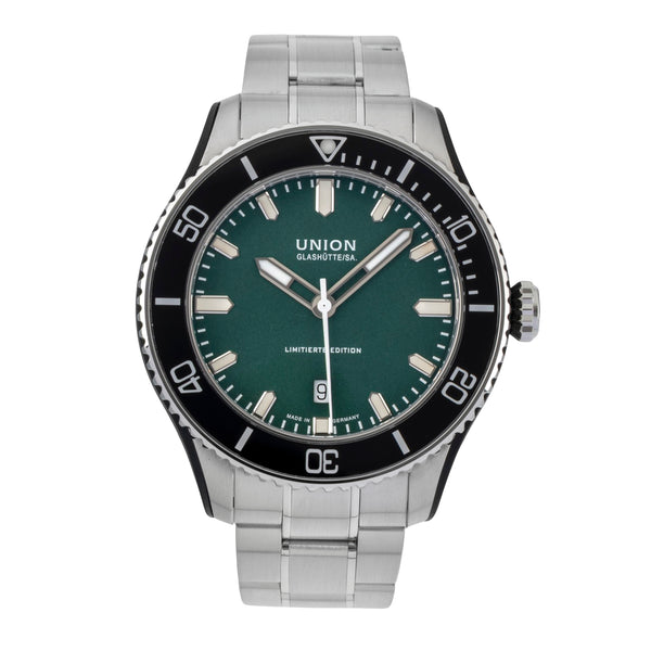 Union Glashütte Belisar Green Dial Stahl Kautschuk Automatik D009.907.11.091.09 [2605737]