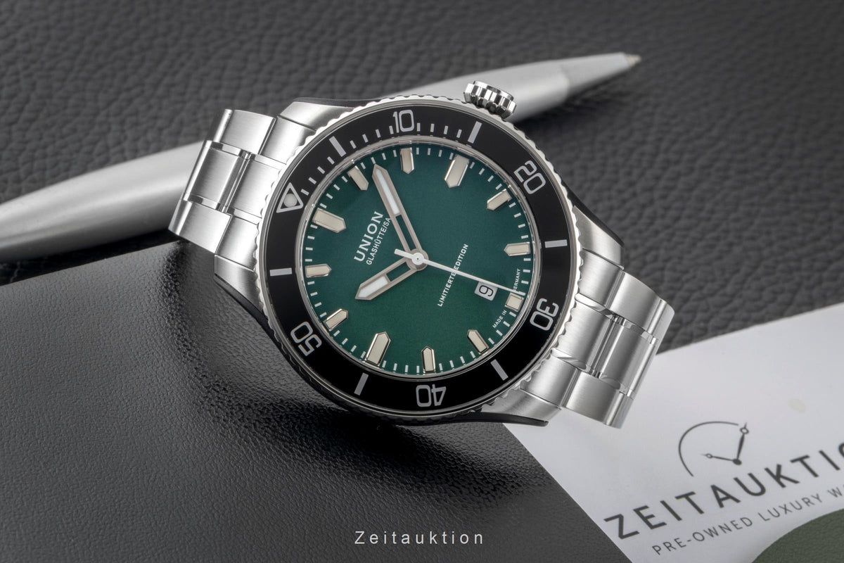 Union Glashütte Belisar Green Dial Stahl Kautschuk Automatik D009.907.11.091.09 [2605737]