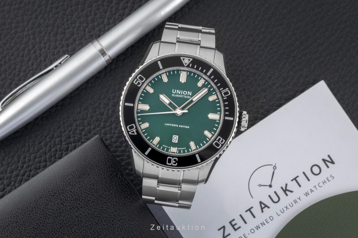 Union Glashütte Belisar Green Dial Stahl Kautschuk Automatik D009.907.11.091.09 [2605737]