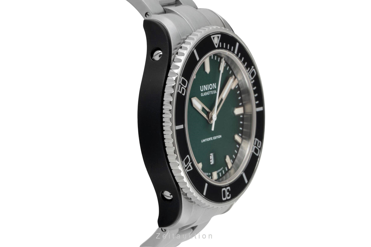 Union Glashütte Belisar Green Dial Stahl Kautschuk Automatik D009.907.11.091.09 [2605737]