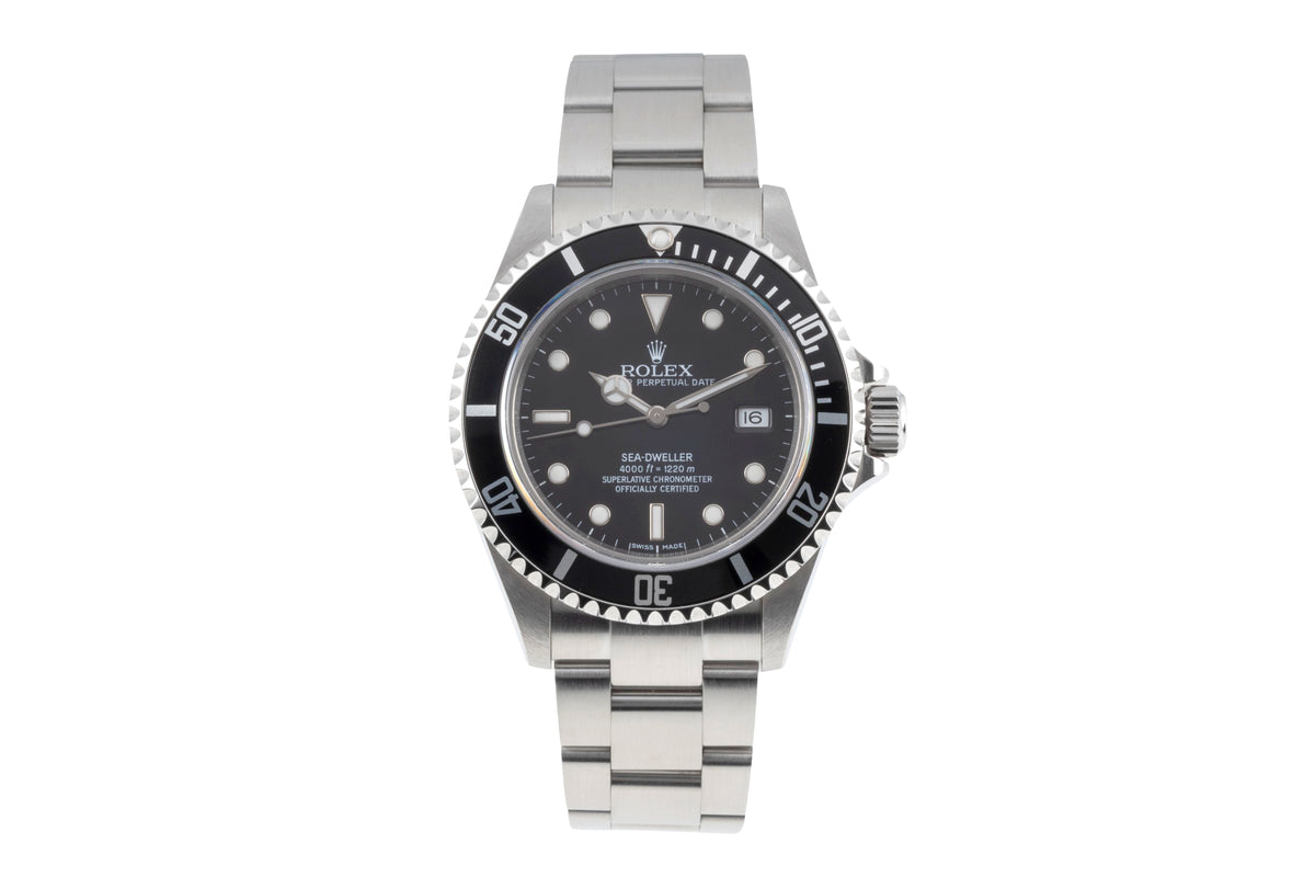 Rolex Sea-Dweller 4000ft Oyster Edelstahl Automatik Herrenuhr Ref 16600 B&P 2005 [2605740]