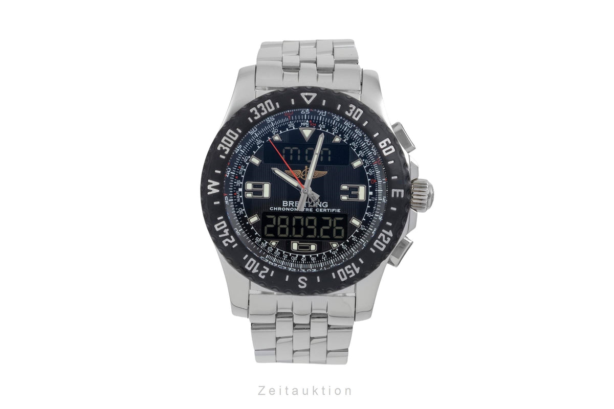 Breitling Airwolf chronograph Steel / rubber quartz men's watch A78364  [2605742]