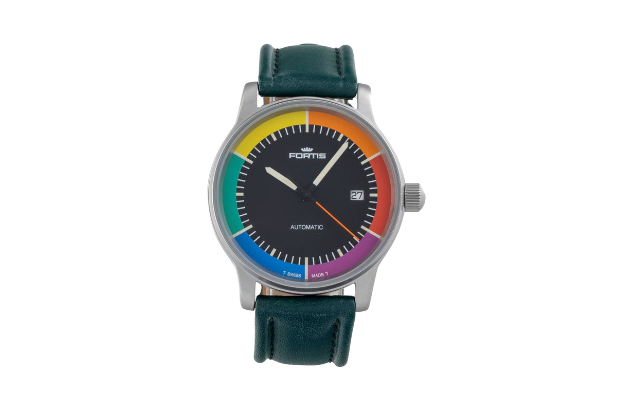 Fortis Flieger acero automático reloj para caballeros 595.10.46  [2605747]