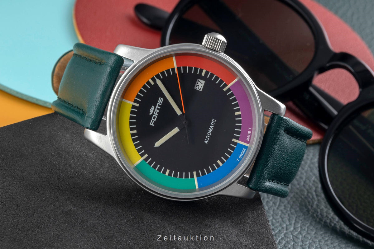 Fortis Flieger steel automatic men's watch 595.10.46  [2605747]
