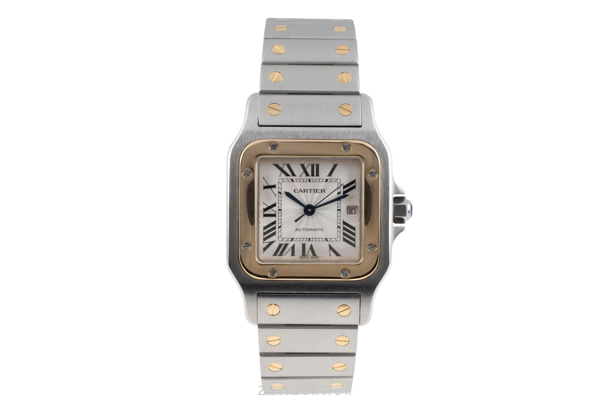 Cartier Santos steel / gold automatic men's watch W2020050  [2605751]
