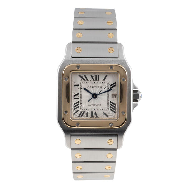 Cartier Santos steel / gold automatic men's watch W2020050  [2605751]