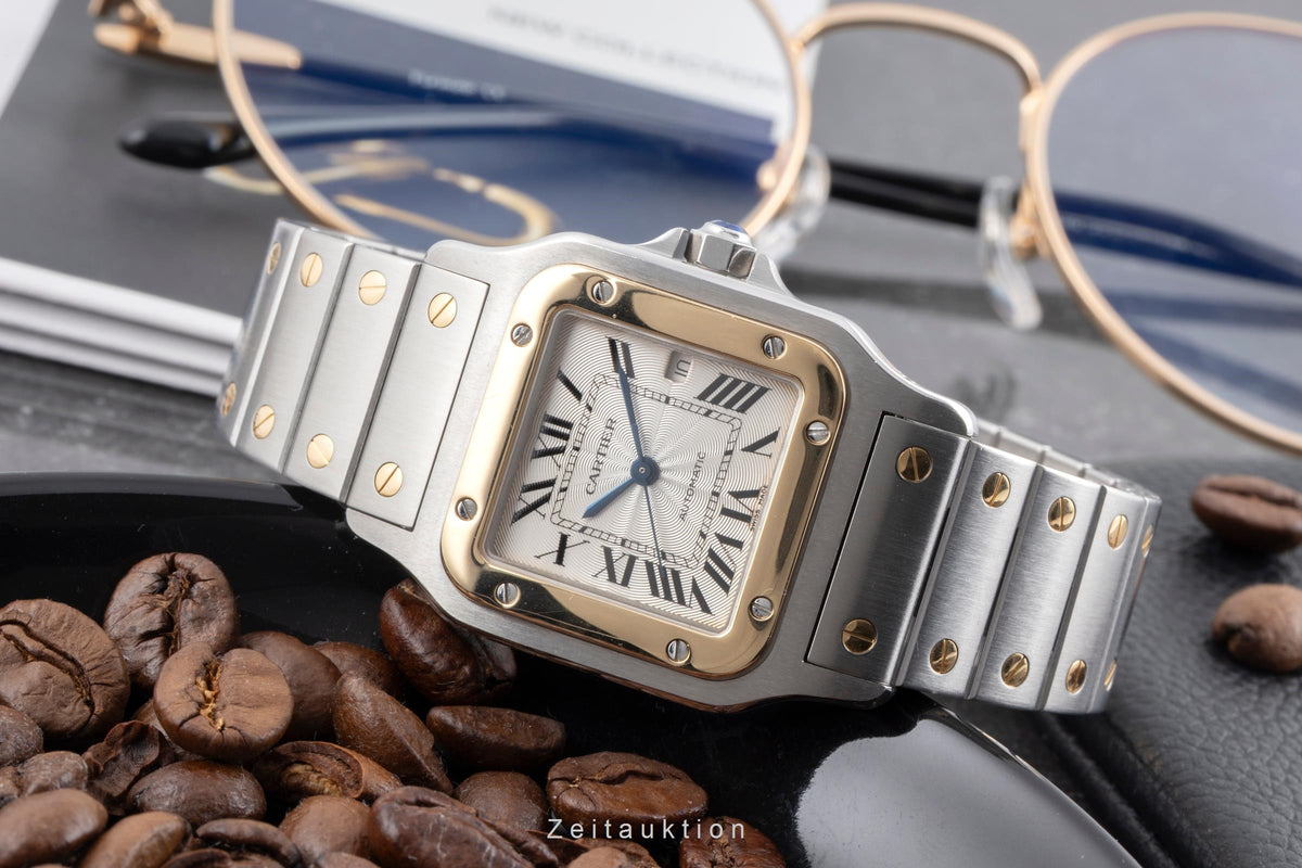 Cartier Santos steel / gold automatic men's watch W2020050  [2605751]