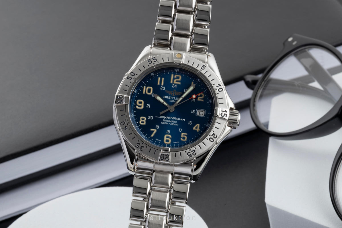 Breitling Superocean acero automático reloj para caballeros A17040  [2605752]