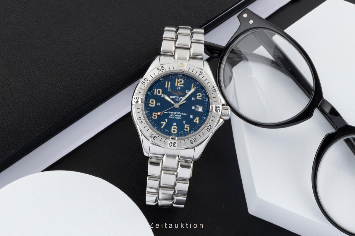Breitling Superocean acero automático reloj para caballeros A17040  [2605752]