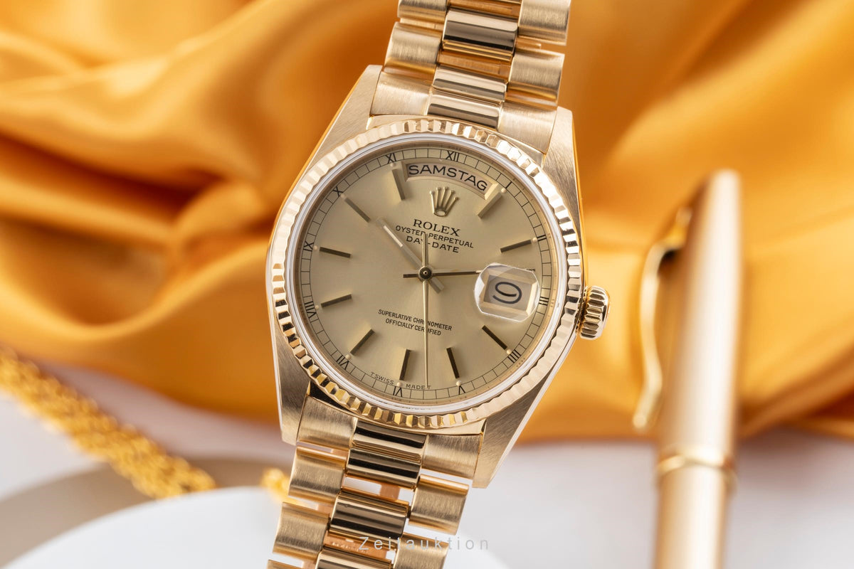Rolex Day-Date 18 ct gold automatic men's watch 18038  [2605753]