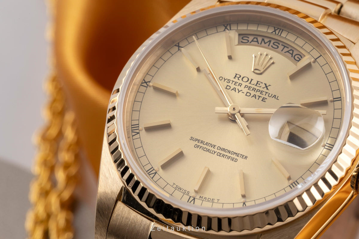 Rolex Day-Date 18 ct gold automatic men's watch 18038  [2605753]