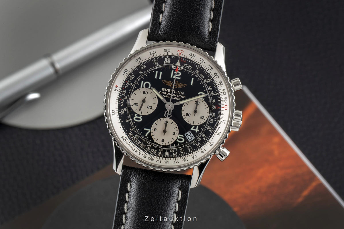 Breitling Navitimer chronograph steel automatic men's watch A23322  [2605754]
