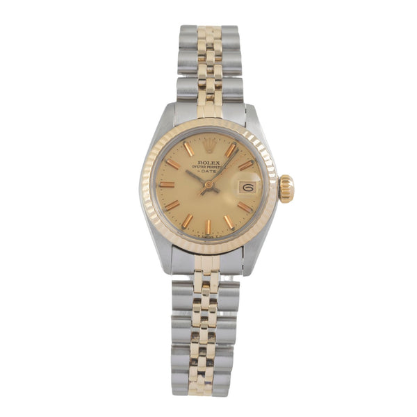 Rolex Lady Date acier / or  automatique montre pour femmes 6917 Vintage  [2605755]