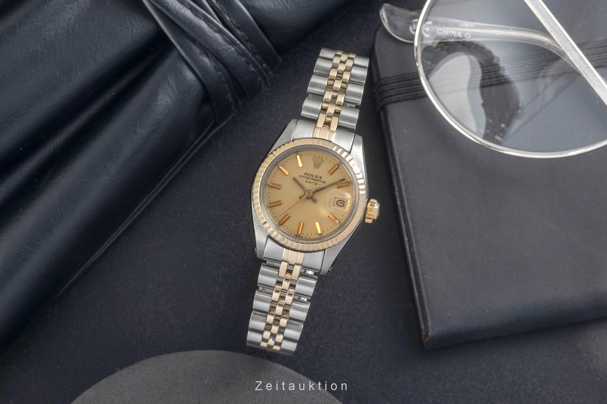 Rolex Lady Date acier / or  automatique montre pour femmes 6917 Vintage  [2605755]