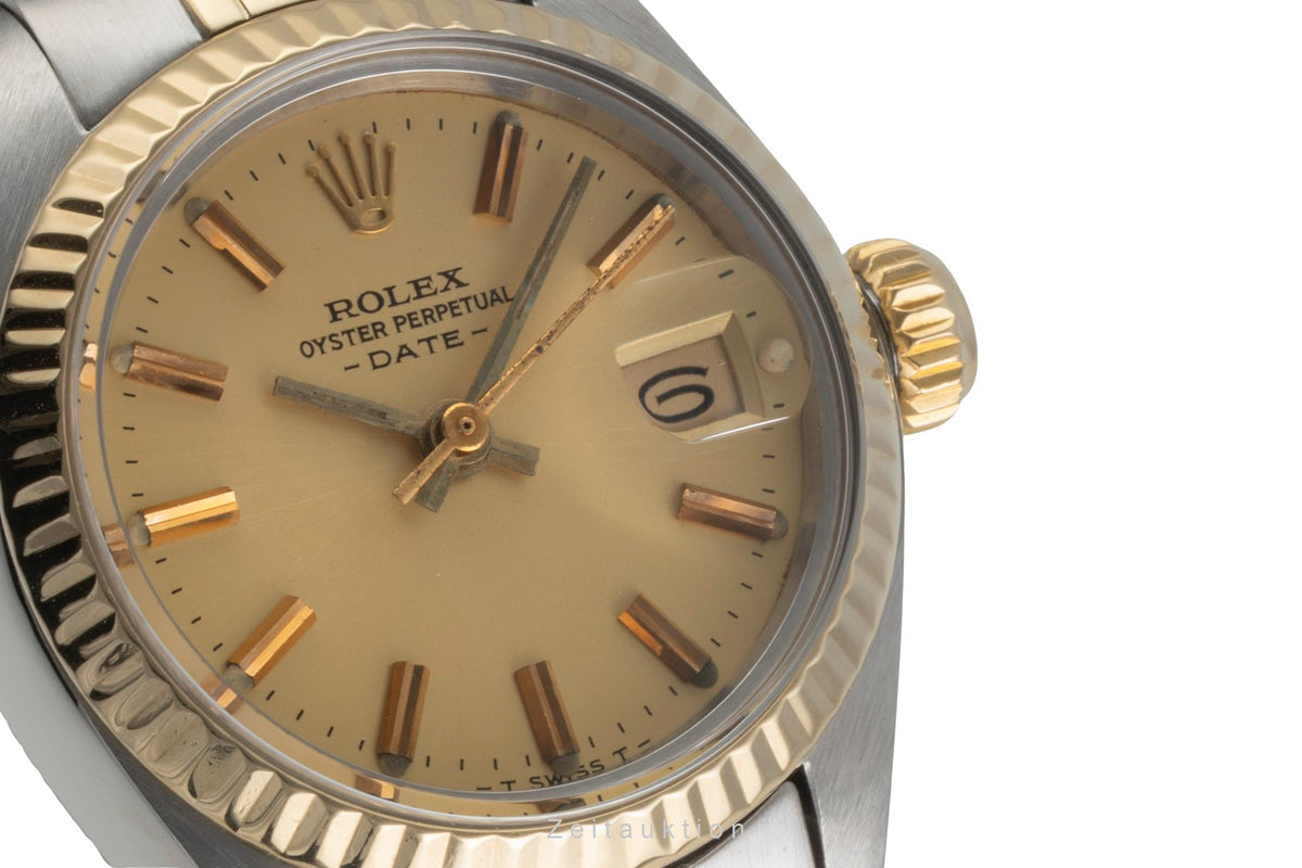 Rolex Lady Date acier / or  automatique montre pour femmes 6917 Vintage  [2605755]