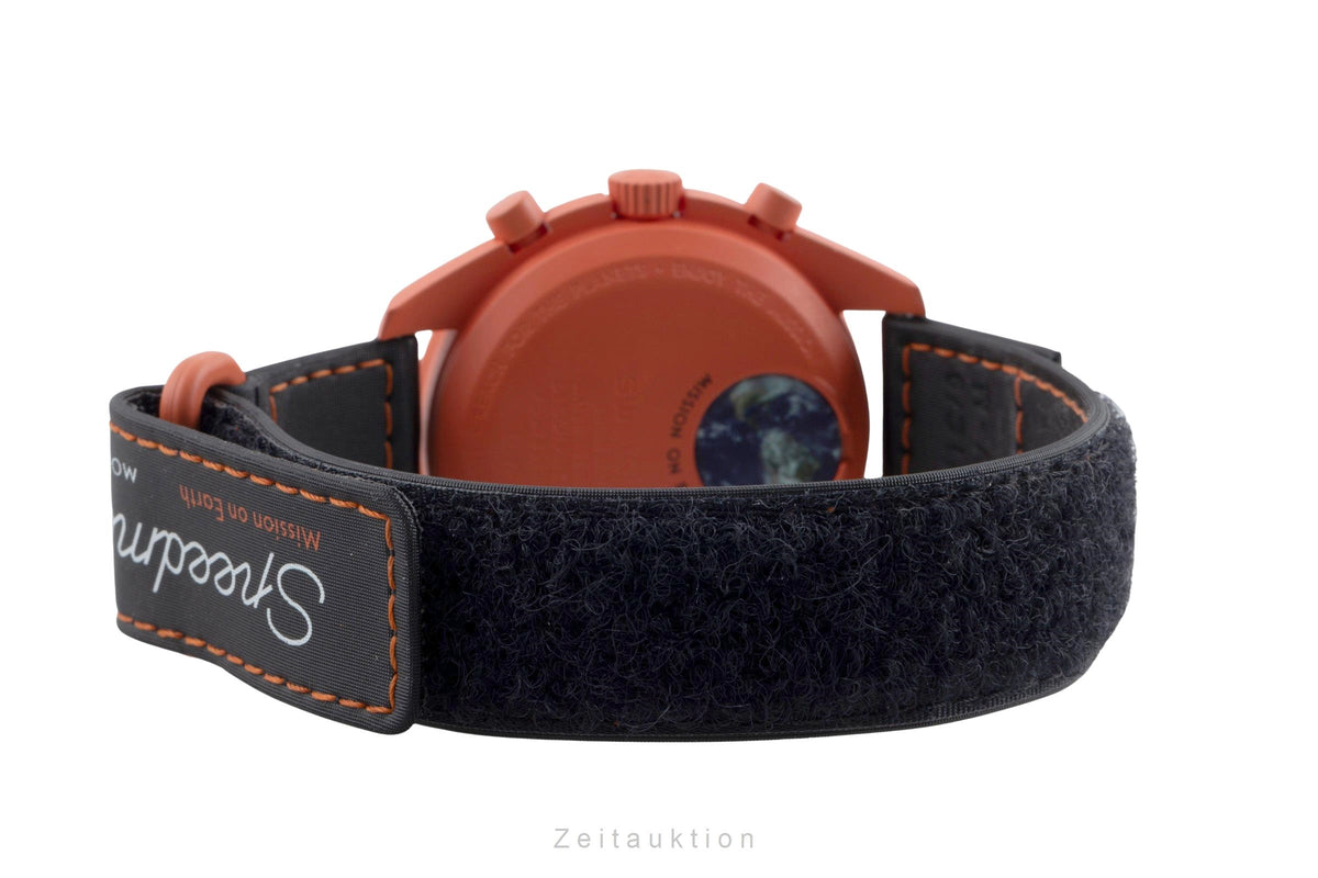 Swatch Omega Moonswatch chronograph ceramic / steel quartz men's watch SO33O100  [2605759]