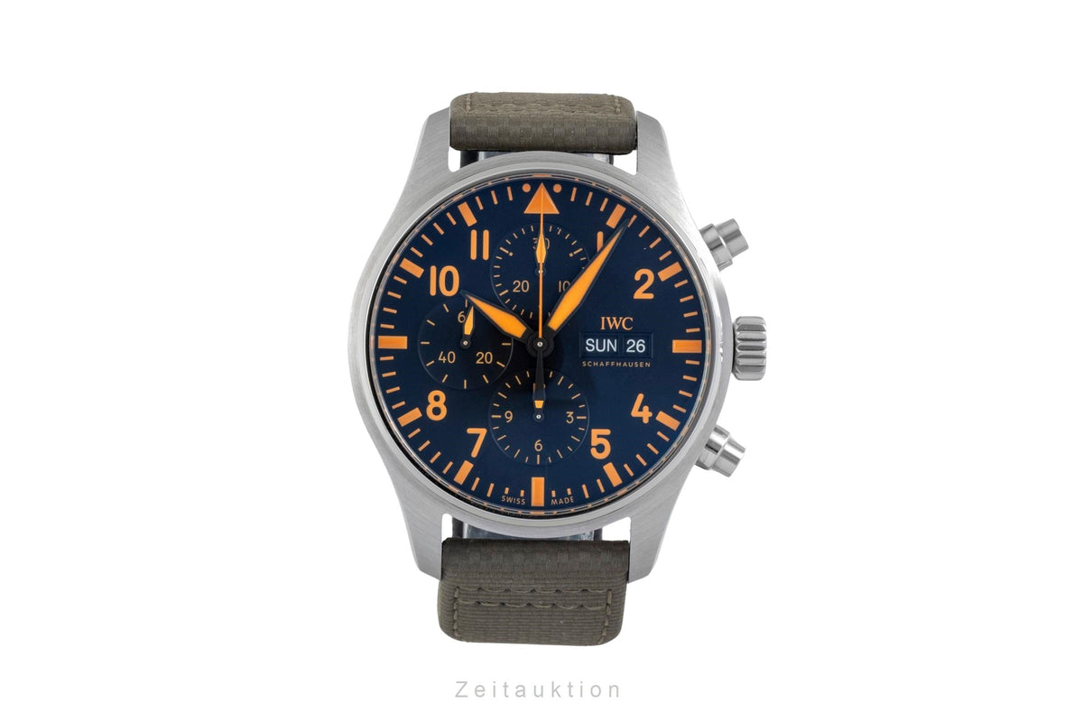 IWC Fliegerchronograph acero automático reloj para caballeros IW377730  [2605760]