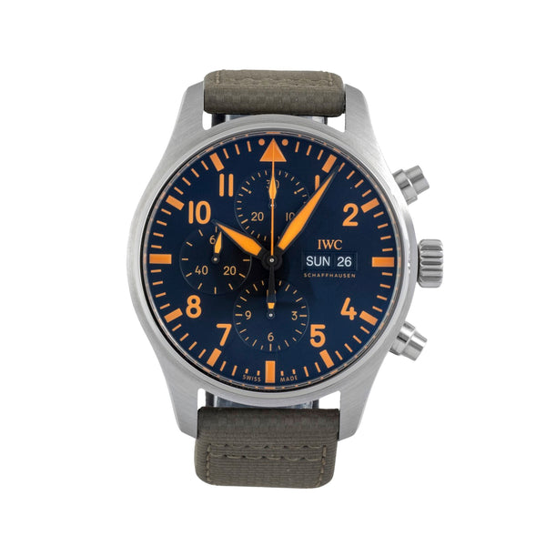 IWC Fliegerchronograph acero automático reloj para caballeros IW377730  [2605760]