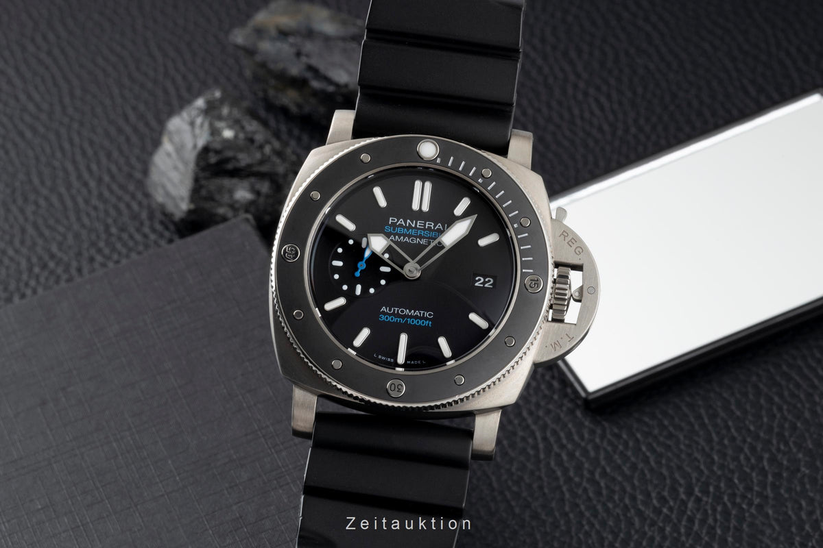 Panerai Luminor Submersible 47 Amagnetic 3 Days Automatik Titan PAM01389 B&P [2605763]