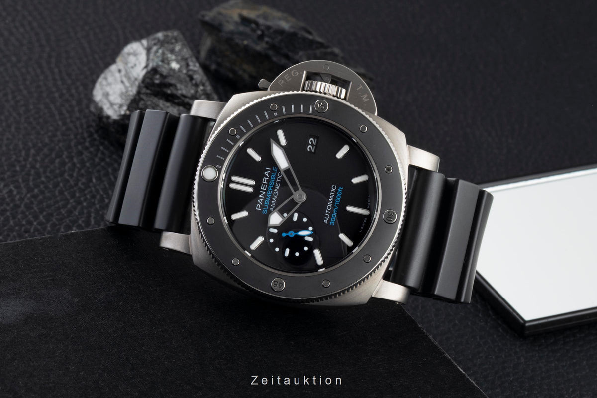 Panerai Luminor Submersible 47 Amagnetic 3 Days Automatik Titan PAM01389 B&P [2605763]