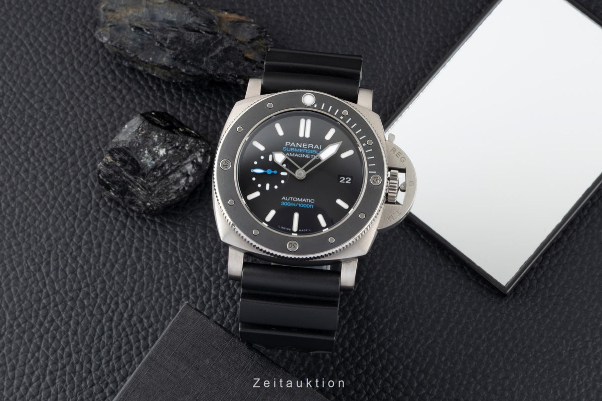Panerai Luminor Submersible 47 Amagnetic 3 Days Automatik Titan PAM01389 B&P [2605763]