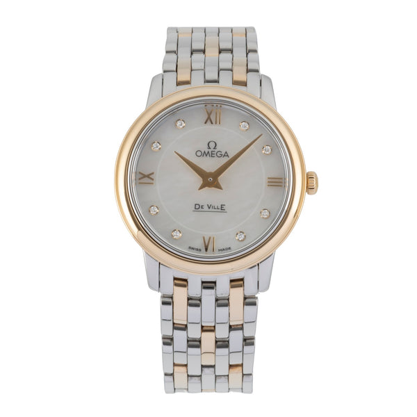 Omega De Ville acero / oro cuarzo reloj para damas  424.20.27.60.55.001  [2605764]