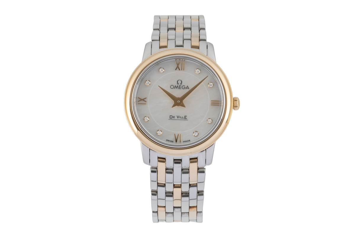 Omega De Ville acero / oro cuarzo reloj para damas  424.20.27.60.55.001  [2605764]