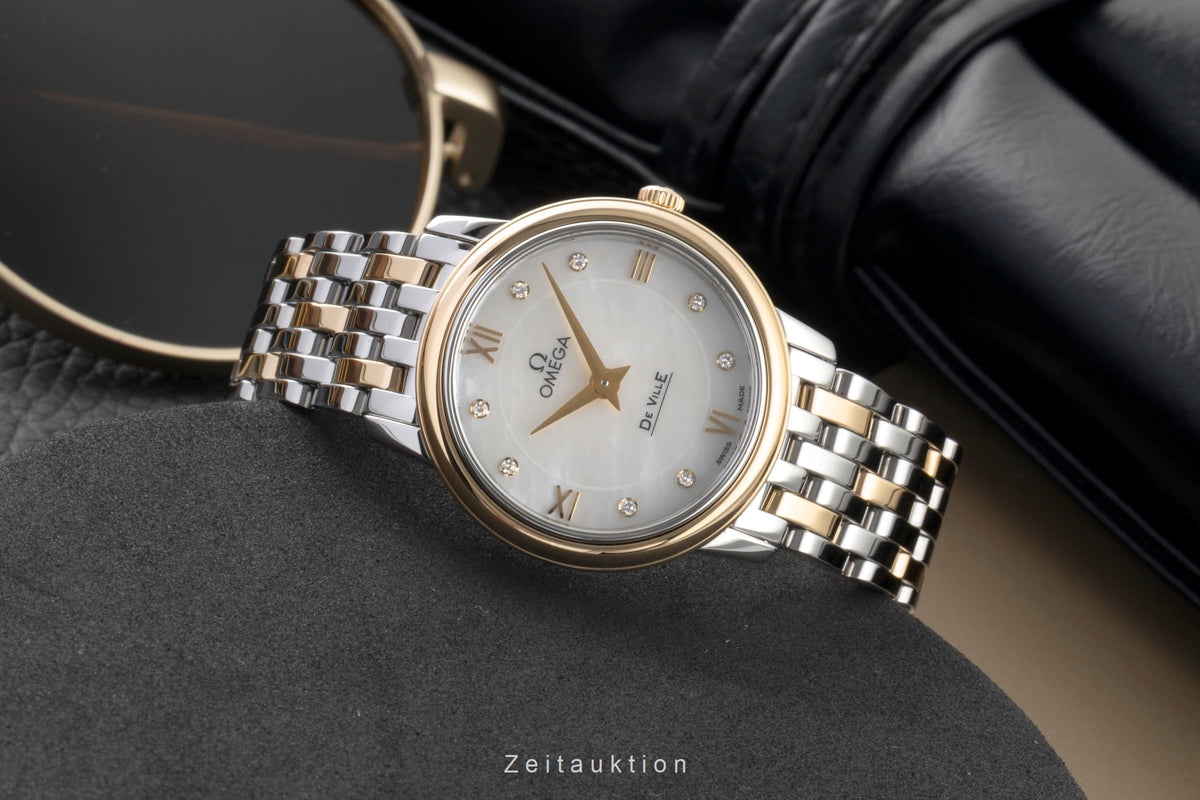 Omega De Ville acero / oro cuarzo reloj para damas  424.20.27.60.55.001  [2605764]