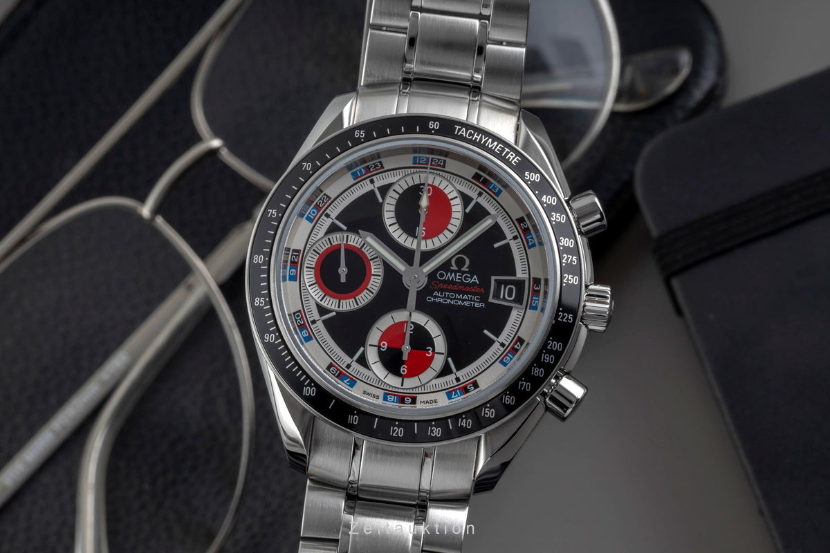 Omega Speedmaster chronograph steel automatic men's watch 3210.52.00, 178.0055  [2605767]