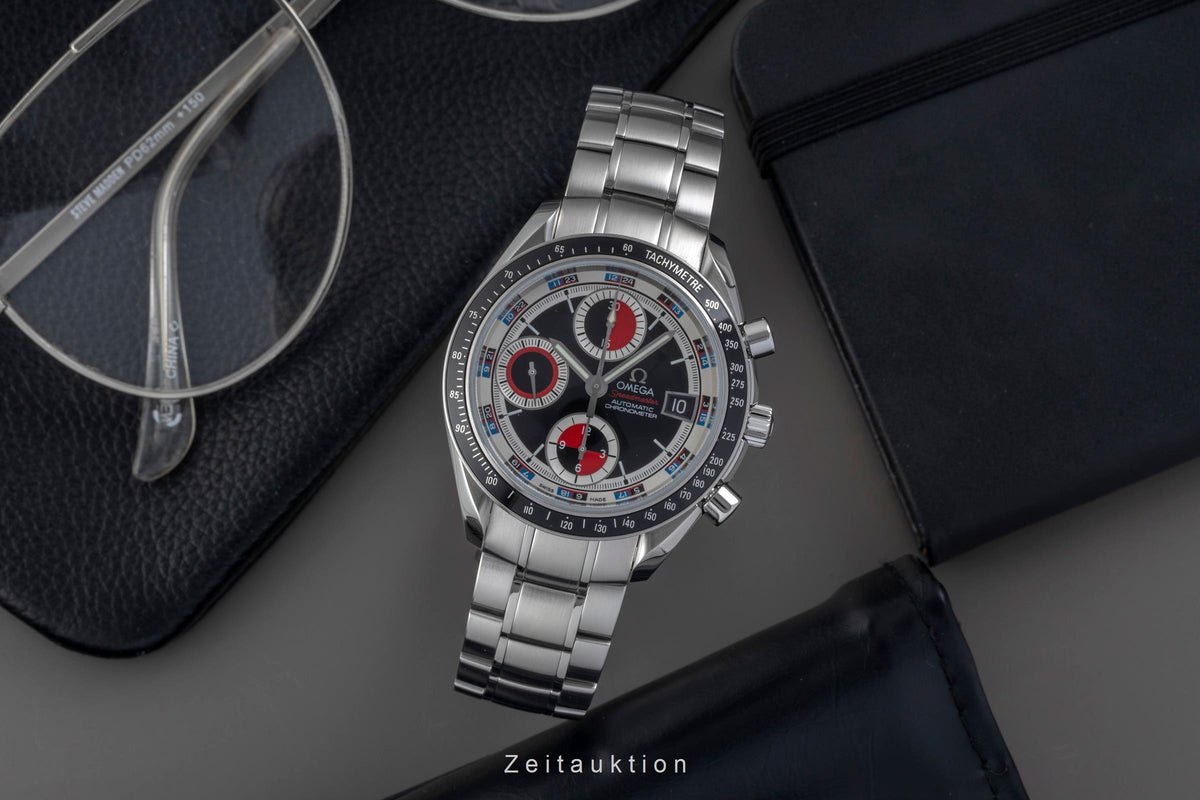 Omega Speedmaster chronograph steel automatic men's watch 3210.52.00, 178.0055  [2605767]