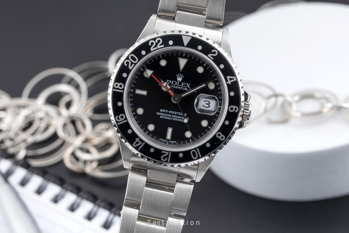 Rolex GMT-Master II steel automatic men's watch 16710  [2605769]