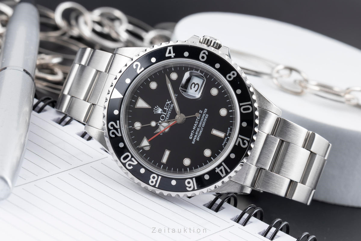 Rolex GMT-Master II steel automatic men's watch 16710  [2605769]