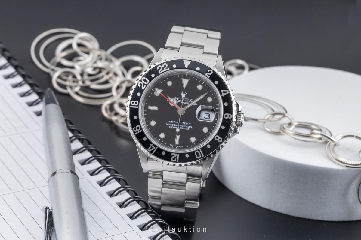 Rolex GMT-Master II steel automatic men's watch 16710  [2605769]