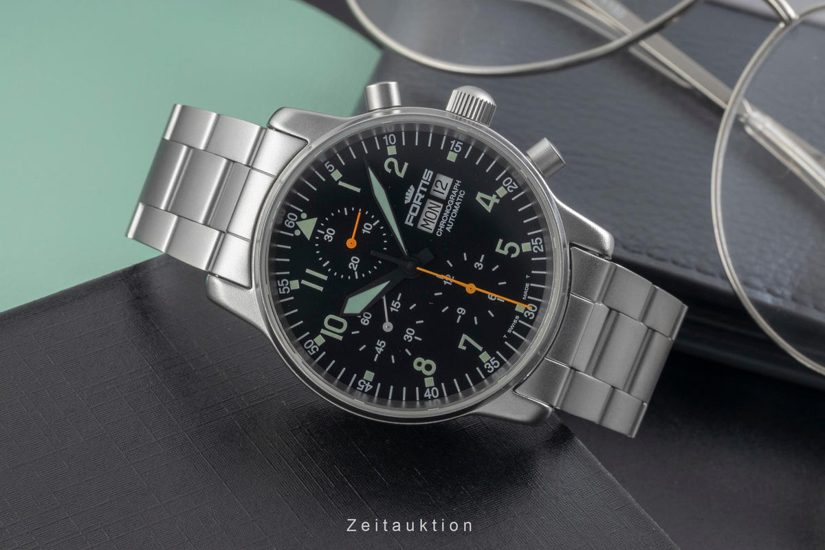 Fortis Flieger Chronograph chronograph steel automatic men's watch 597.10.141  [2605773]