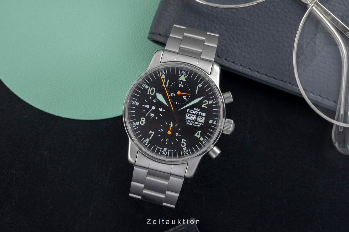 Fortis Flieger Chronograph chronograph steel automatic men's watch 597.10.141  [2605773]