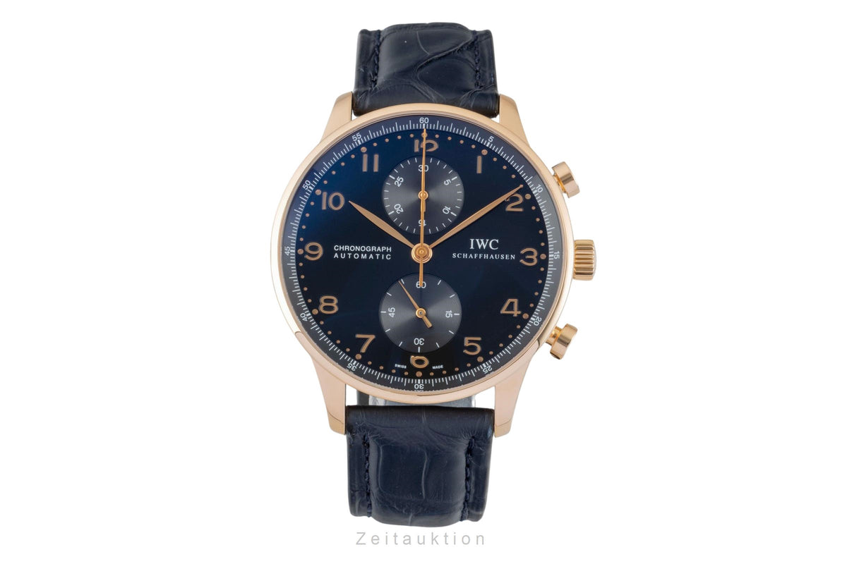 IWC Portugieser chronographe or 18 ct automatique montre pour hommes IW371415 LP: 25400EUR  [2605777]