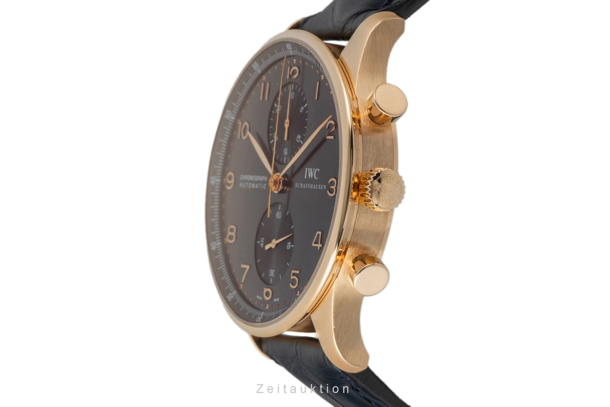 IWC Portugieser chronographe or 18 ct automatique montre pour hommes IW371415 LP: 25400EUR  [2605777]