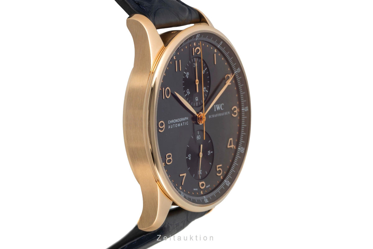 IWC Portugieser chronographe or 18 ct automatique montre pour hommes IW371415 LP: 25400EUR  [2605777]