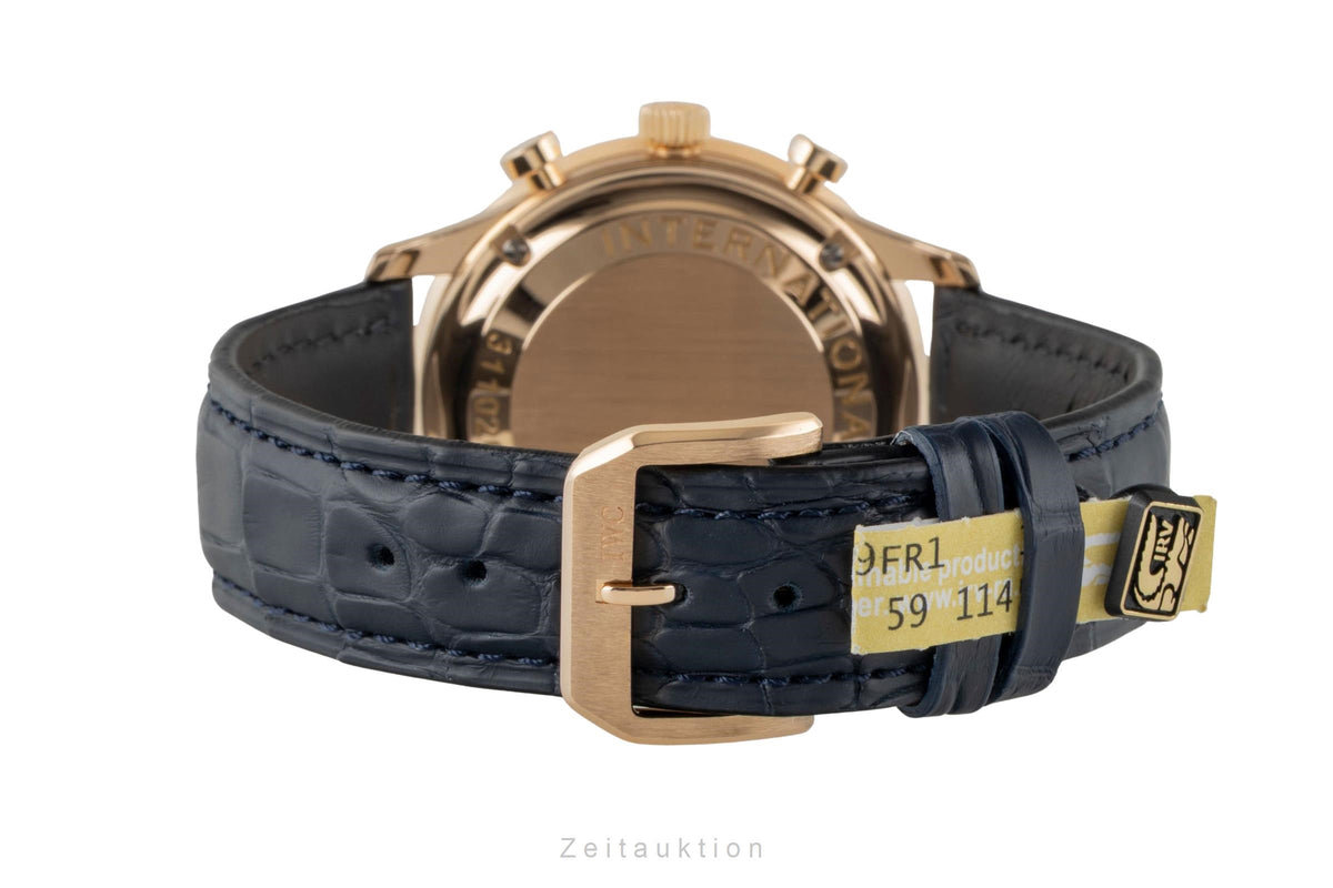 IWC Portugieser chronographe or 18 ct automatique montre pour hommes IW371415 LP: 25400EUR  [2605777]